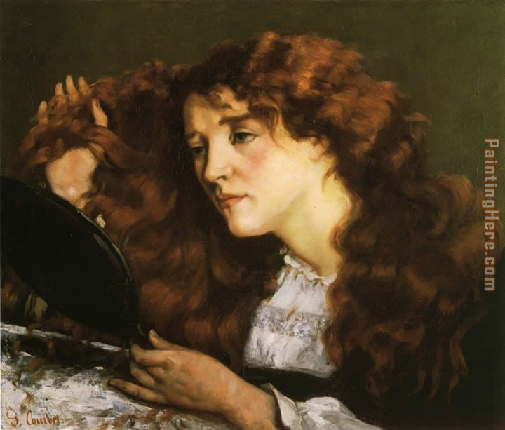 Portrait of Jo the Beautiful Irish Woman painting - Gustave Courbet Portrait of Jo the Beautiful Irish Woman art painting